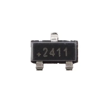 10 бр./лот МАРКИРАНЕ на DS2411R + T & R SOT-23-3; Сериен номер на силициев чип за сигурност 2411 /удостоверяване с вход VCC