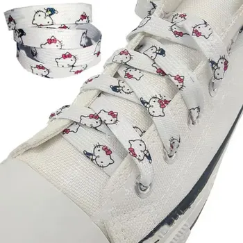 120-160 см Sanrio Hello Kitty Ремък За Обувки На Плоска Подметка на Обувките За Обувки, Аксесоари Kuromi My Melody Аниме Рисунка Парусиновая Обувки Aj1 Af1 Ремък