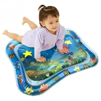 66x50 см Надуваема подложка за ранно обучение на новородени, играчки на водна възглавница от PVC, серия Prostrate Ocean за детски подарък