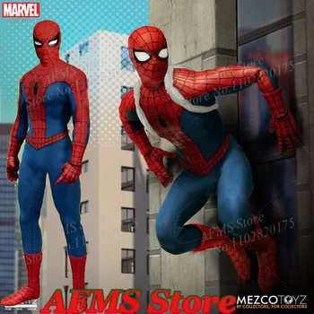 Mezco Deluxe Edition 1/12 Men Soldier The Amazing Spider-Man Кукли Marvel Пълен набор от 6 