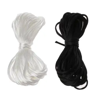 Аксесоари за детски пустышек, сатен коприна въже с дължина 5 м, найлонов кабел с дебелина 1,5 mm за производство на орнаменти за мама, колие за никнене на млечни зъби, кабел с погремушками
