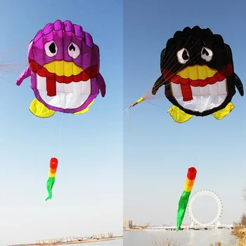 безплатна доставка на хвърчила с пингвини летящи играчки за деца на хвърчила нова карикатура на хвърчила завод оборудване за парапланеризъм надуваеми играчки въздушен змии