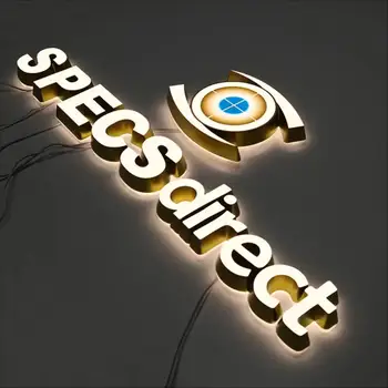 Буквата знаци канал 3D Акрилни Led Табела с осветление Букви избор на лого-знаци с подсветка на стените