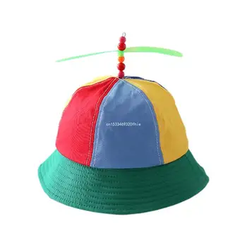 Детска панама, летен перка на хеликоптер, Плажна шапка от слънцето, слънцезащитен крем на открито