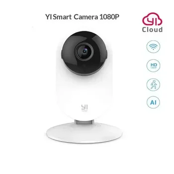Домашна камера YI 1080P, IP-смарт камера с двустранно звук, Wifi-камера с функция за откриване, наблюдение, защита на сигурността, за запис на видео.
