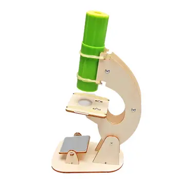 Дървени Преносими Основните играчки Детски Експерименти Играчки Детски Научен Микроскоп Играчка
