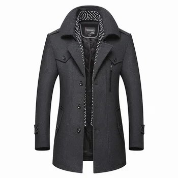 Зимна вълна яке за Мъже вълна палто за мъже Casual модерен тренч Мъжки дрехи Мъжки утепленное палто Мъжки дрехи 2023 Новост