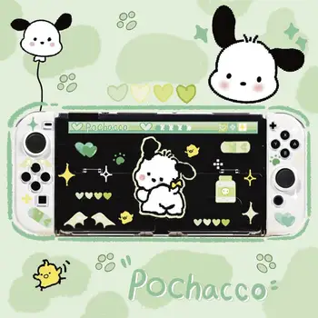 Кавайный Карикатура Сладък Sanrio Pochacco Nintendo Switch Oled Защитен Калъф За Игрова Конзола Ns Split Case
