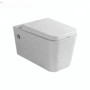 керамични вик, монтиран на стената тоалетна чиния яйцевидной форма, кръгла, с монтиран на стената тоалетна чиния за баня
