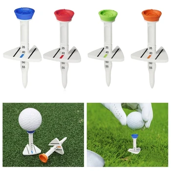 Лекарства за понижаване на тениски за голф Пластмасови Тениски за топки за голф Регулируема височина Сменяеми Тениски за голф Тренировъчен топка за голф Тениски Подарък играч на голф