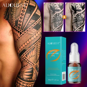 Масло за татуировки за последващи грижи, улучшающее цвят, благоприятства заздравяването на съществуващи и Нови татуировки, подмладяващи процедури, етерични масла за грижа за кожата