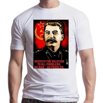 Нови Съюзни Нация Йосиф Сталин Върховете Тениска на СССР Комунистическа Русия Новост Памучен Мъжки t-shirt Camisas Тениска Harajuku Върховете