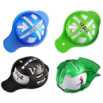 Скоба за линия на топка за голф, подложка, маркерная дръжка, шаблон, инструмент за маркиране на изравняване, помощни средства за нанасяне, спортен инструмент зелен цвят на открито