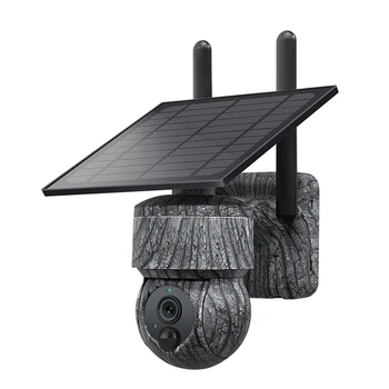 Слънчевата PTZ камера, 4G SIM, външни безжични IP камери, WIFI със слънчев панел, камера за видео наблюдение с двустранно звук