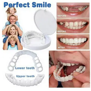 Фасети за бързо избелване на зъбите с защелкиванием, са идеални за даване на увереност в себе си, усмивката на Временни зъби, както за мъже, така и за жени
