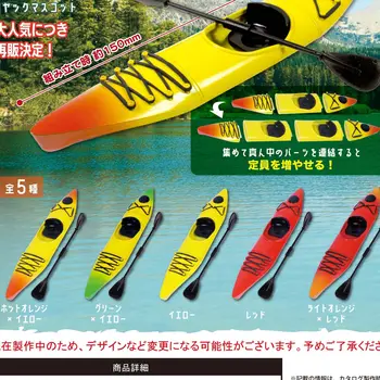 Япония J-dream Gashapon Capsule Играчка каяк за препродажба Инструмент за каране на лодки на вода Гребло за лодки-дракони